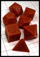 Dice : Dice - Dice Sets - Monochromatic Relief Rust - Temu Feb 2024